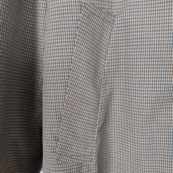 Croydon Avant Garde Vintage 90s Y2K Plaid Lined Luxury Designer Trench Coat 38 - Picture 3 of 12